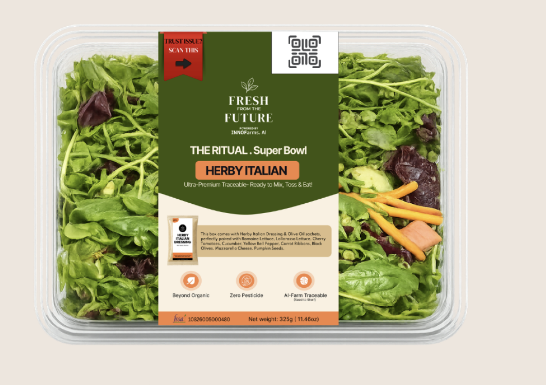 The Ritual Super Bowl — Herby Italian, traceable ready-to-eat salad